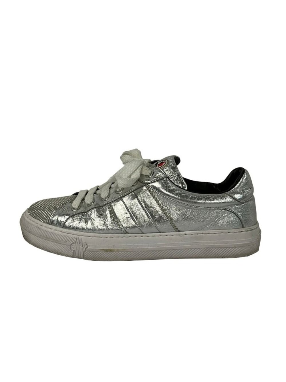 Moncler Sneakers Silver Leather